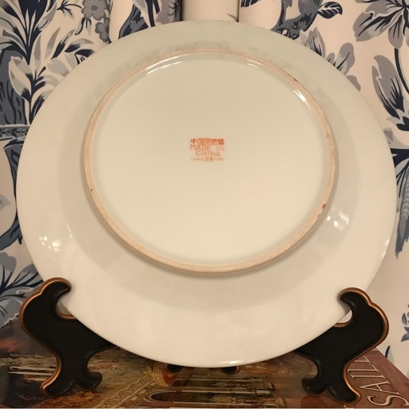 VTG 10” Jingdezhen Mun Shou Longevity Plate - Picture 8 of 9